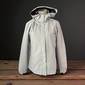 MOERDENG GREY WATERPROOF RAIN JACKET SIZE Medium